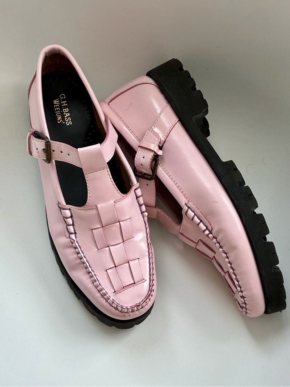 Bass Weejuns® Fisherman PINK Mary Jane loafer